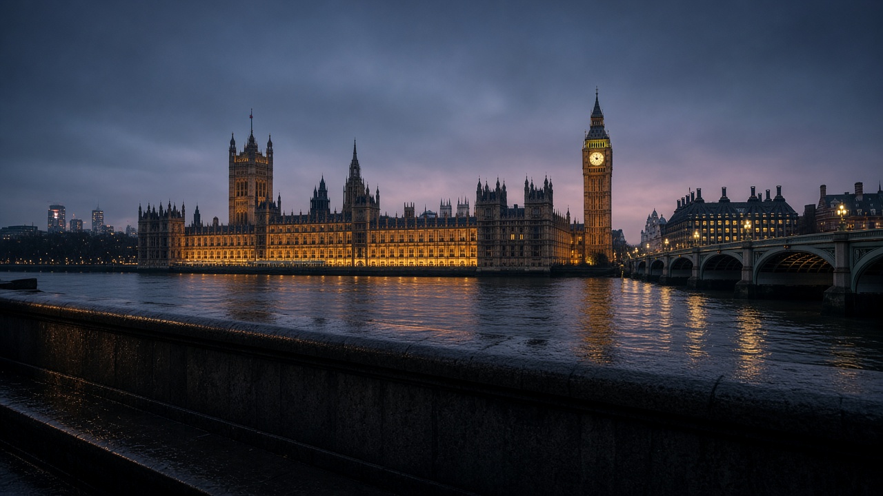 Thames kıyısından Londra